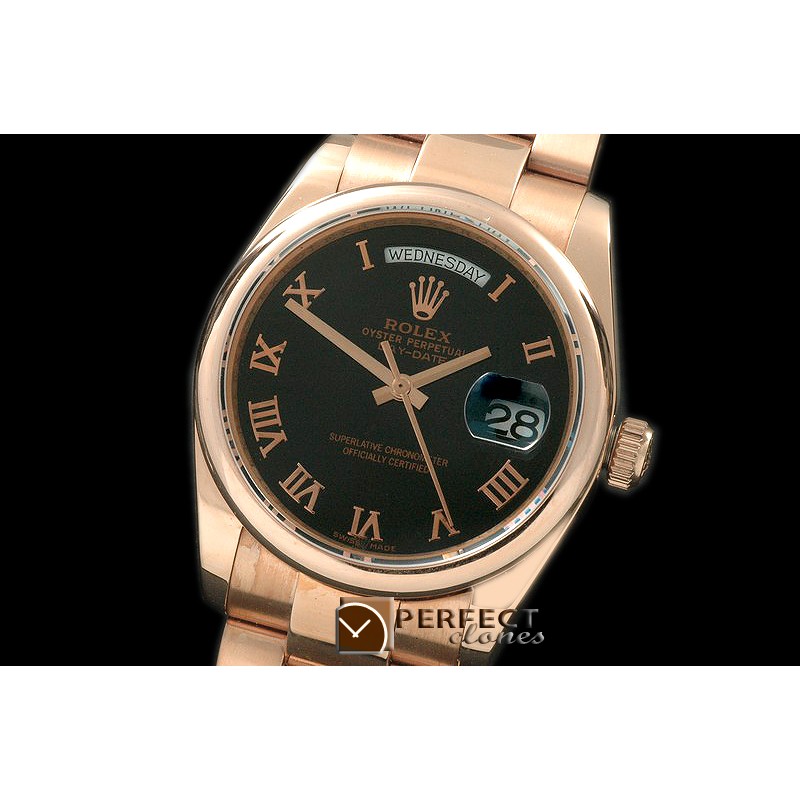 RLDDR10013 RG Osyter Black Dial Roman Markers 2836-2
