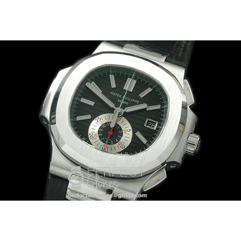0 0 PP00082L 5980 Nautilis Chrono SS/LE Black A-7750