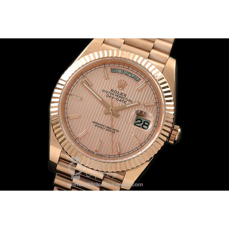 R40DDR10014 228235 SS/SS Rose Gold Stk Diagonal A-2836