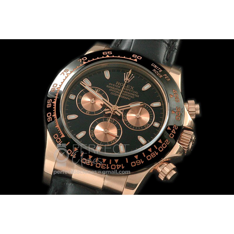 RLDFR00153AL Daytona 116515 RG/LE Blk Stk A-7750/4130