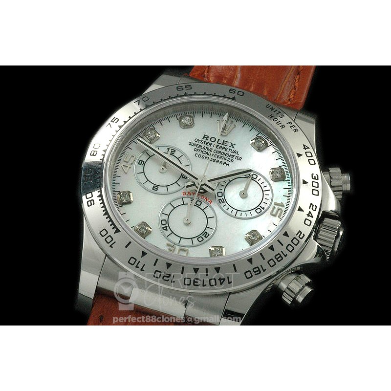 RLDS00136AL Daytona 116509 SS/LE MOP Wht Diam A-7750/4130