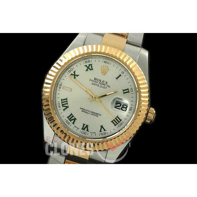 0 RL41DJ-18K-125 116333 White Roman TT Swiss 2836