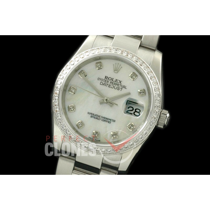 RDJMS08077D SS Oyster/Diam White Diam Asian 2836