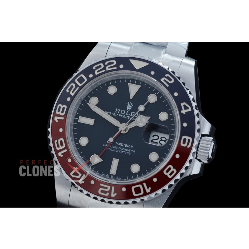 0 0 0 0 0 0 0 0 0 0 0 RLGS00727W QF 904L Steel GMT 126719BLRO Pepsi SS/SS Oyster Blue DD 3285 CHS Free Sprung - Extra Weighted 