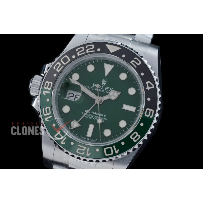 0 0 0 0 0 0 0 0 0 0 0 RLGS00726W QF 904L Steel GMT 126729VTNR Lefty Sprite SS/SS Oyster Green DD 3285 CHS Free Sprung - Extra Weighted 