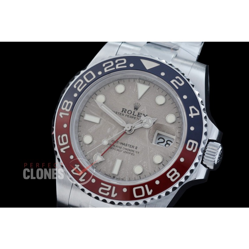 0 0 0 0 0 0 0 0 0 0 0 RLGS00728W QF 904L Steel GMT 126719BLRO Pepsi SS/SS Oyster Meteorite DD 3285 CHS Free Sprung - Extra Weighted 
