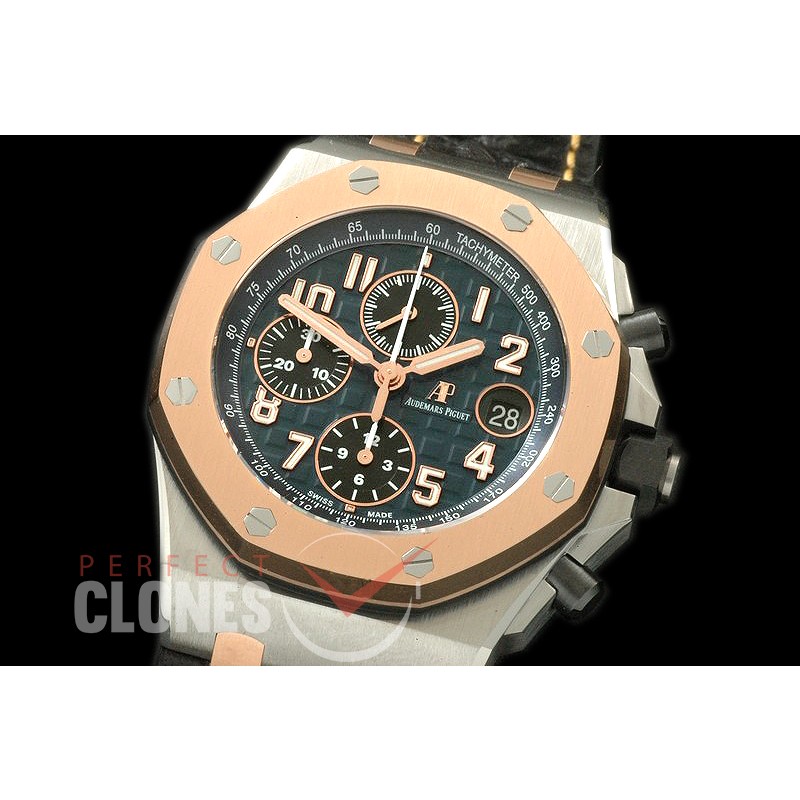 AAP00126 2016 Royal Oak Chrono 26471 SS/RG/LE Blue A-3126 Sec@12