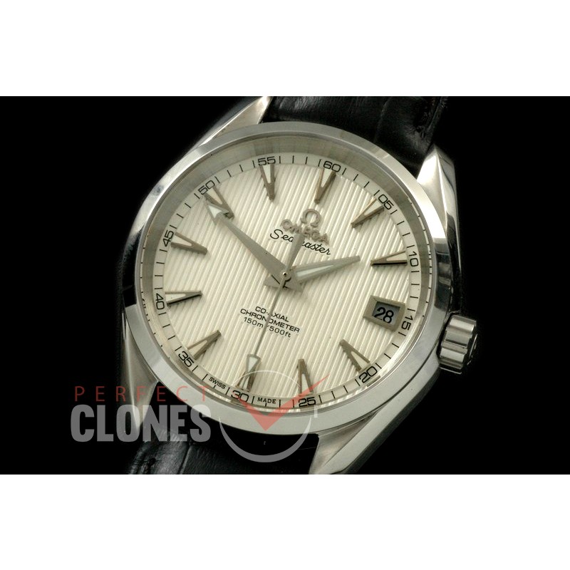 OMAT385-121 Aqua Terra Ladies SS/LE White Stk A-2824