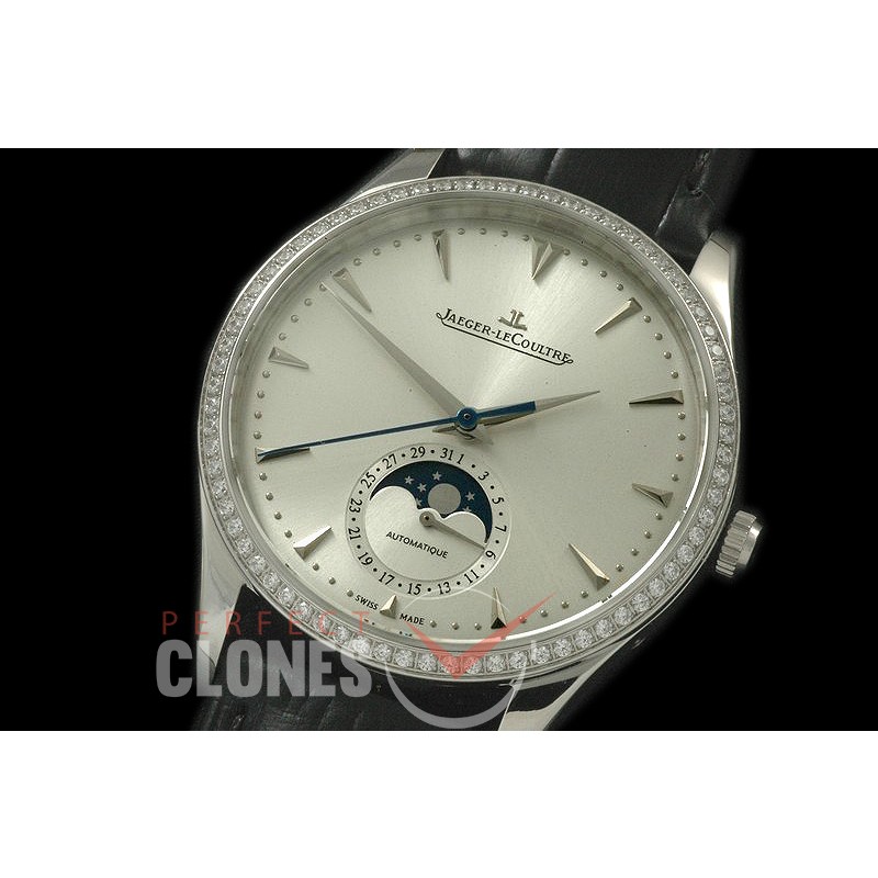 JLMC-101D Master Calender Auto SS/LE White A-2813