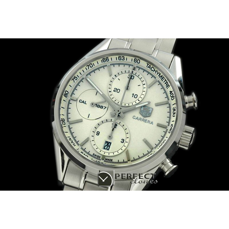 TG1887-011 Carrera 1887 Chrono SS/SS White Asia 77528800