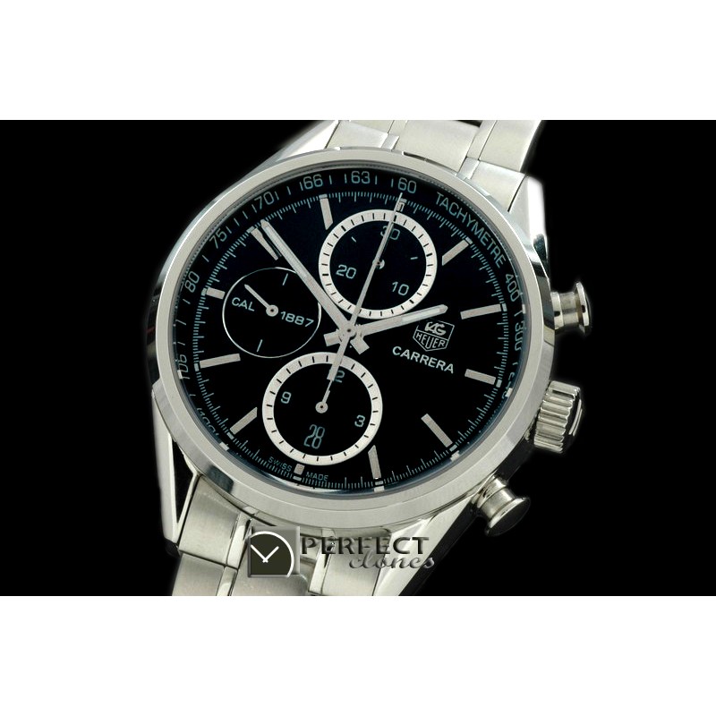 TG1887-012 Carrera 1887 Chrono SS/SS Black Asia 77528800