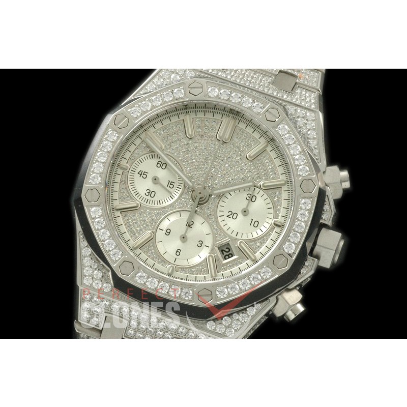 APROC00801 Royal Oak Chrono Bling SS/SS Diam A-7750