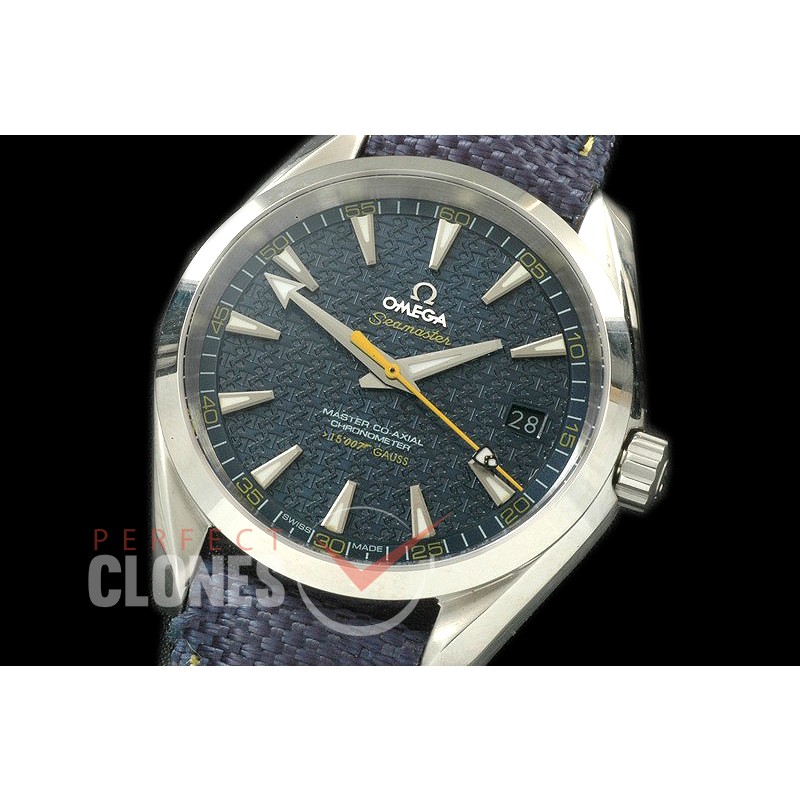 OMAT41-091L Aqua Terra 007 Auto SS/LE Blue A-2836/8507