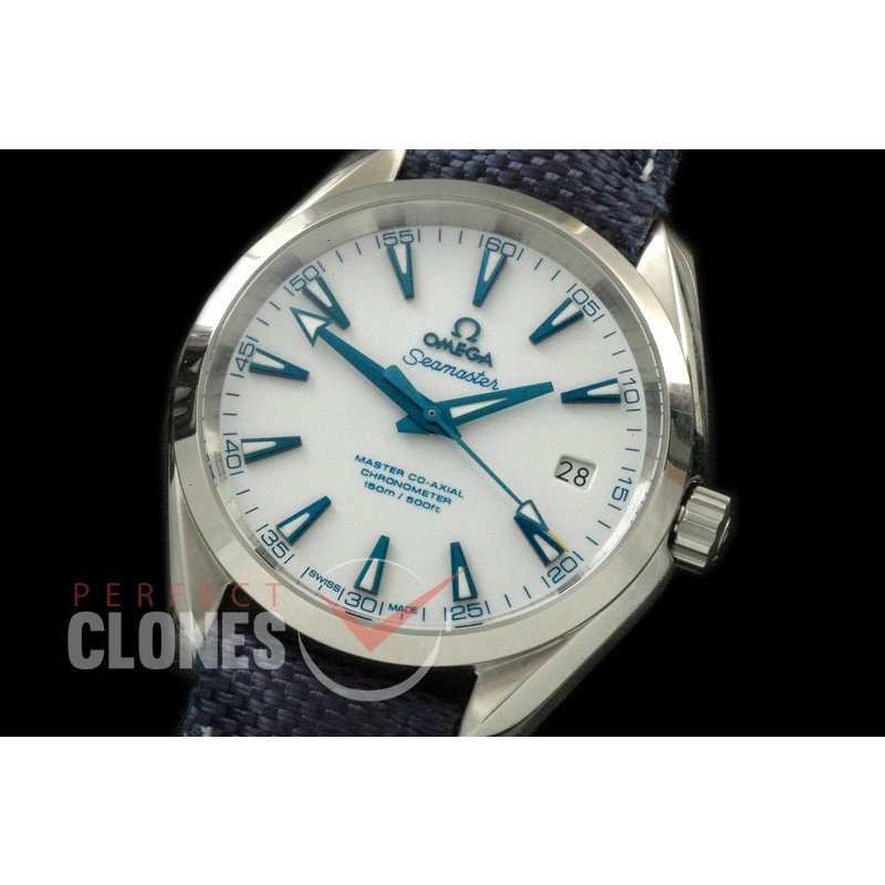 OMAT41-093L Aqua Terra Good Planet FDN Auto SS/LE Blue A-2836/8507