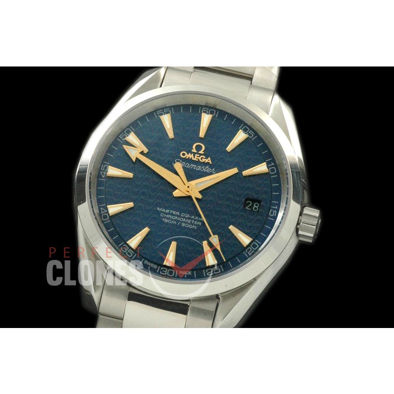 OMAT41-092 Aqua Terra 007 Auto SS/SS Blue A-2836/8507