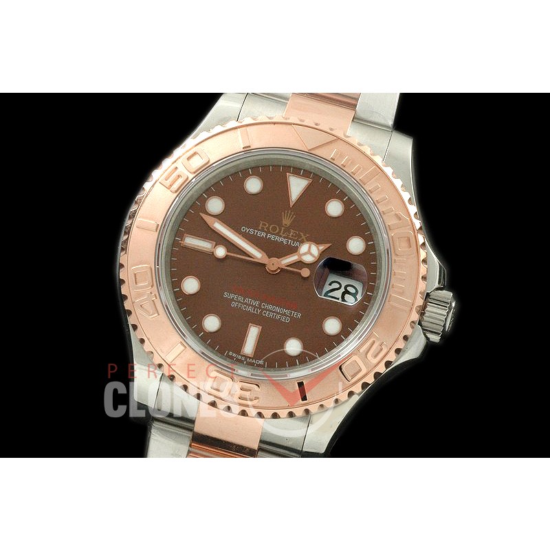 RLYM-18K-011 YM Men Everose/Steel Brown Swiss 2836