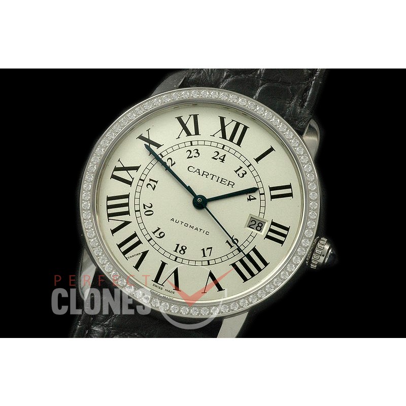 CAR-RS-051D Ronde Solo de Cartier XXL SS/LE White A-2824