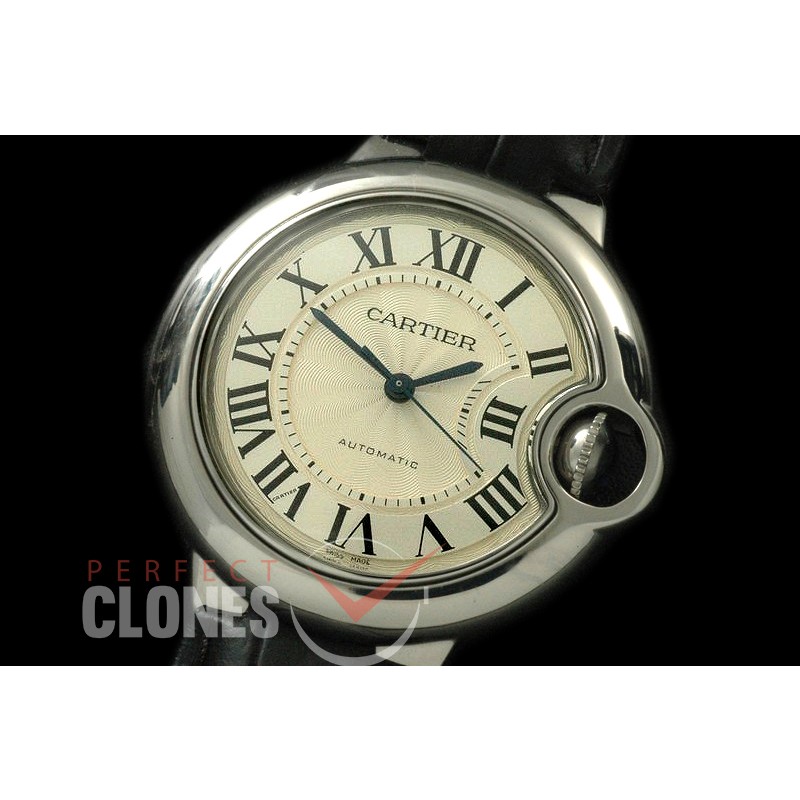 CARBA-33-102 Ballon de Cartier Midsize 33 SS/LE White J-MH5