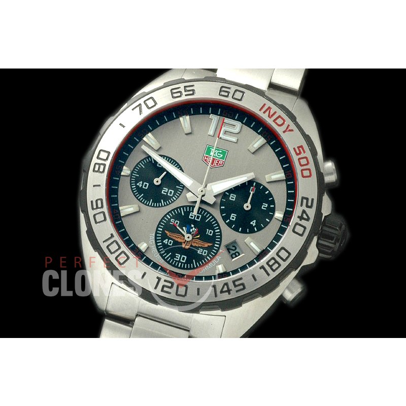 0 TGF1-00093 Formula 1 Indy 500 Special Ed Chronograph SS/SS Grey OS 20 Qtz