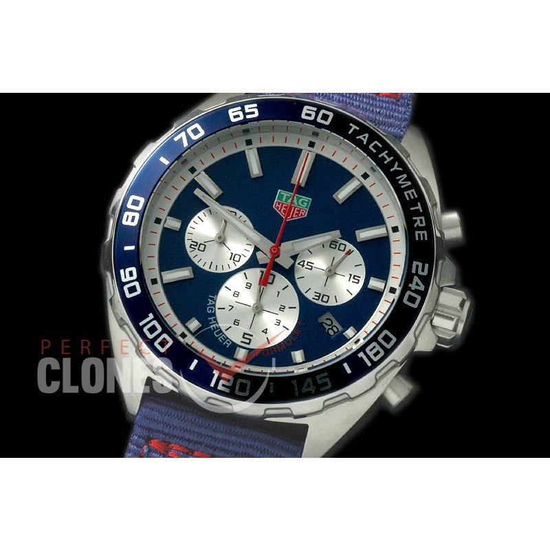 0 TGF1-00073A Formula 1 Team Redbull Special Ed Chronograph SS/NY Blue OS 10 Qtz