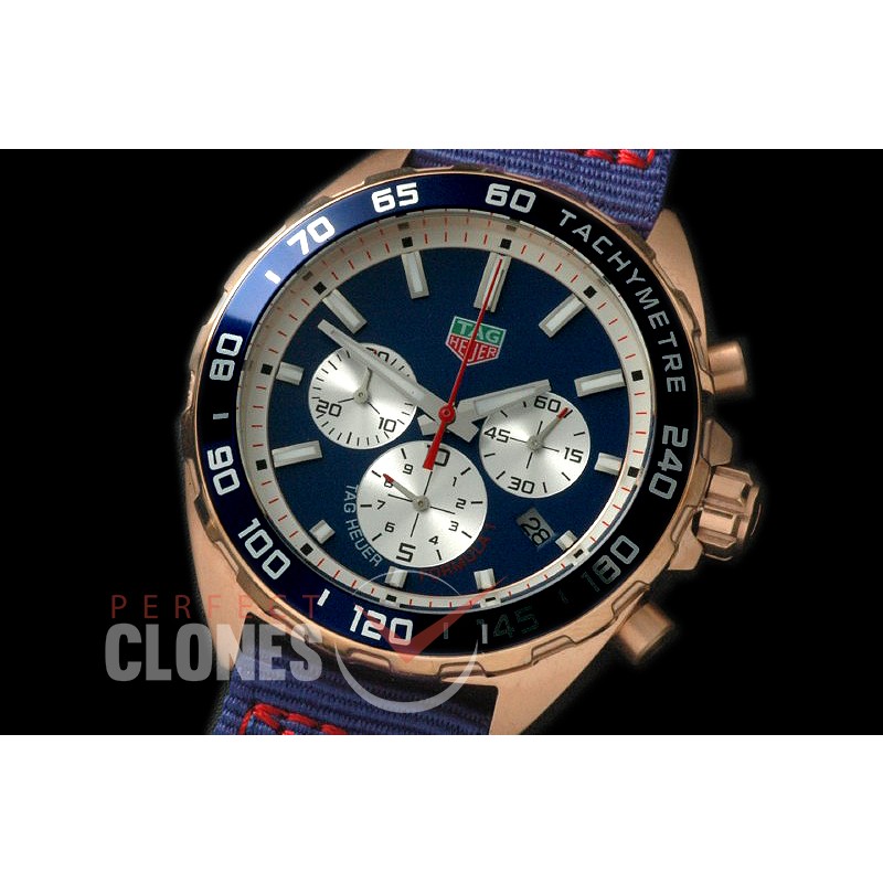 0 TGF1-00078A Formula 1 Team Redbull Special Ed Chronograph RG/NY Blue OS 10 Qtz