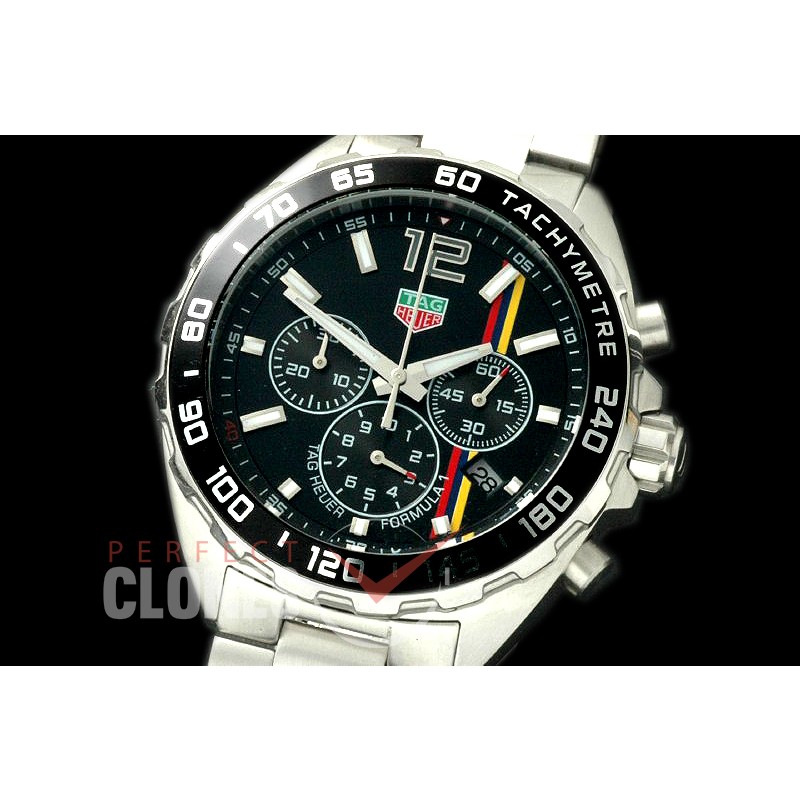 0 TGF1-00094 Formula 1 Good Wood Festival of Speed Special Ed Chronograph SS/SS Black OS 10 Qtz