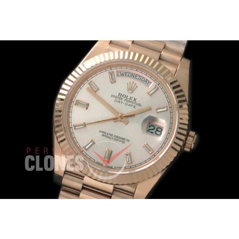 R40DDR00401 228235 RG/RG Fluted Bez Silver Glazier Asian Clone 2836