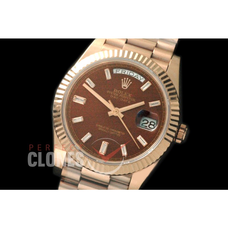 R40DDR00403 228235 RG/RG Fluted Bez Brown Glazier Asian Clone 2836