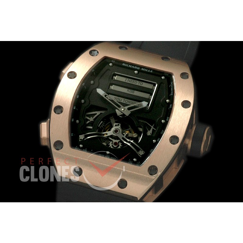 RM069-103 Erotic Tourbillon RG/RU Skeleton Oracle Complications Customs Asian Mod Movt 