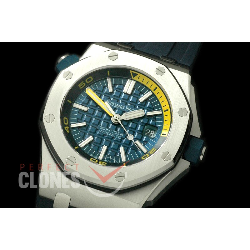 APD00022 Royal Oak Offshore Diver 15710 SS/RU Blue A-3120