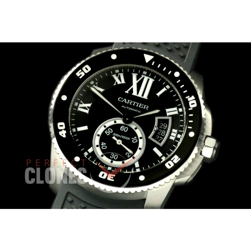 CARCC00072R Calibre de Cartier SS/RU Black Miyita 8205