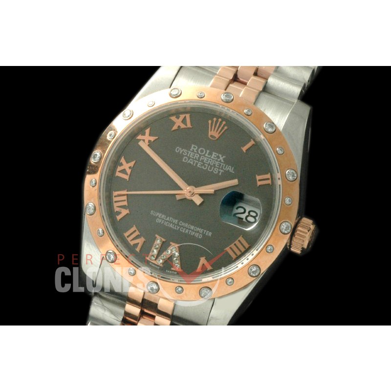 RDJMTR00535D2 SS/RG Jubilee Grey Roman/Diam A-2836