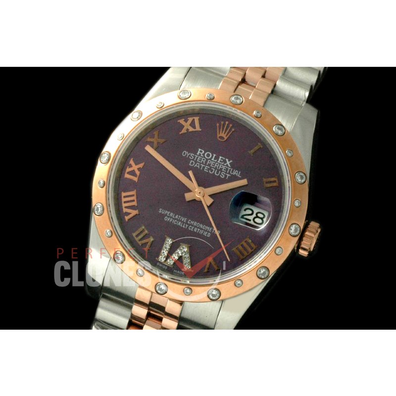 RDJMTR00533D2 SS/RG Jubilee Brown Roman/Diam A-2836