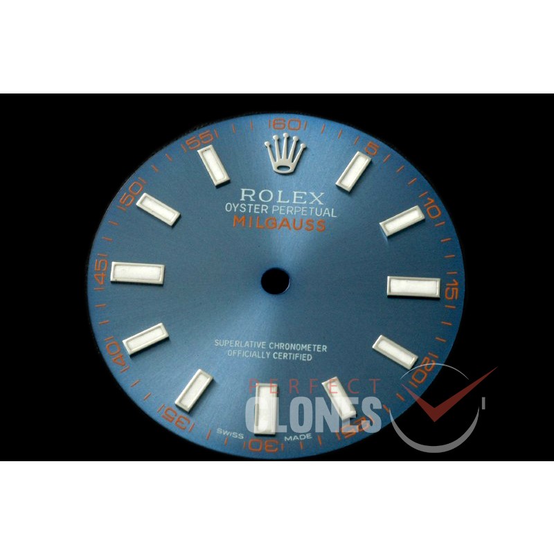 RLACC-987 Milgauss 116400GV Blue Dial for Calibre 3131 - Can Fit Genuine