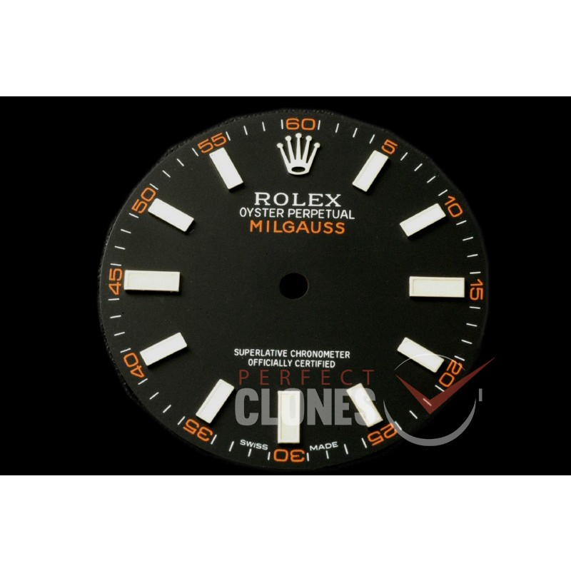 RLACC-986 Milgauss 116400GV Black Dial for Calibre 3131 - Can Fit Genuine