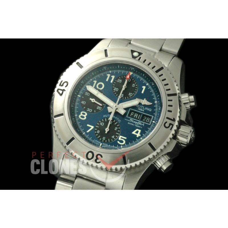 BLSF00023S Superocean Steelfish Chrono SS/SS Black A-7750