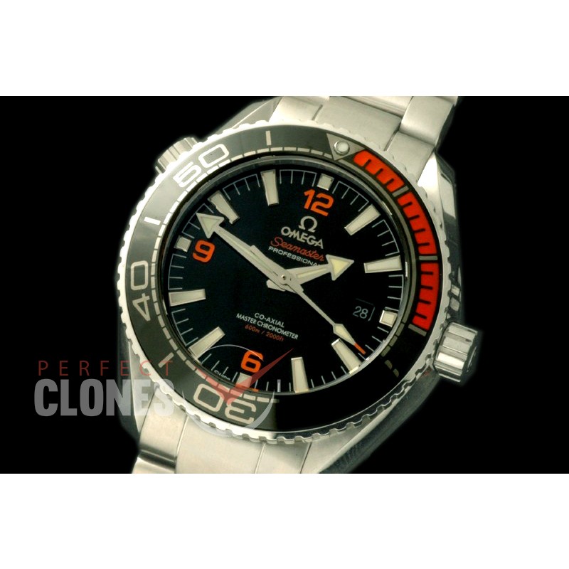 OMCPO435-201S 2016 Planet Ocean Black SS/SS Asian 2824/8900