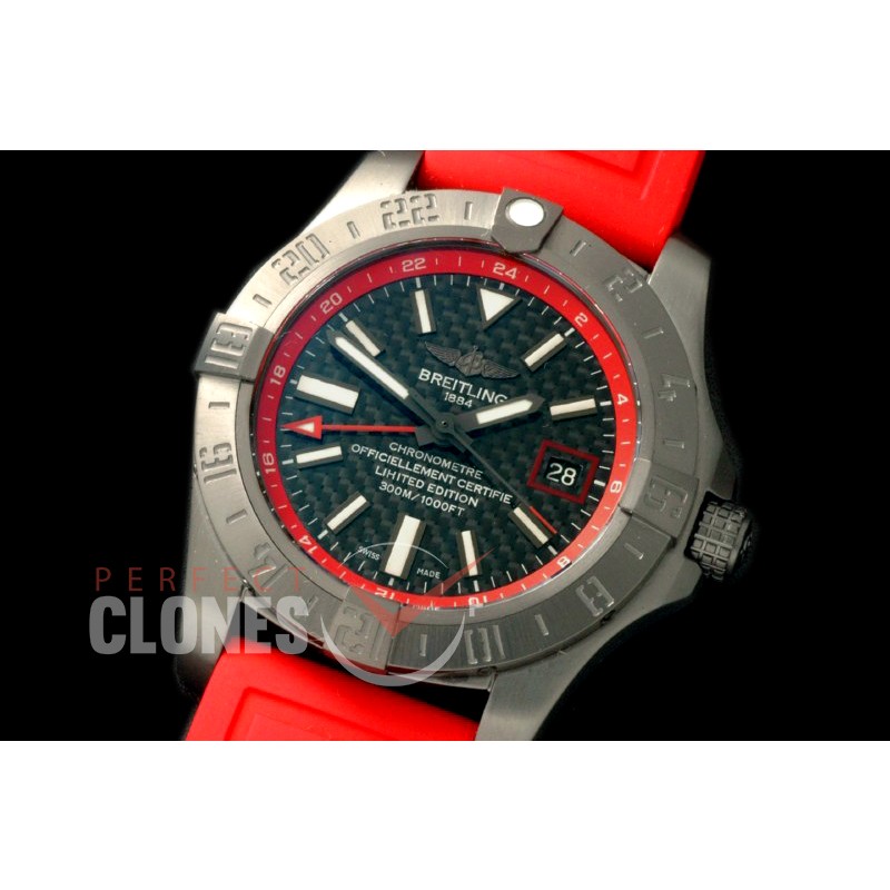BLSW00064 Seawolf II GMT 2015 SS/RU CF Black/Red Stick A-2836