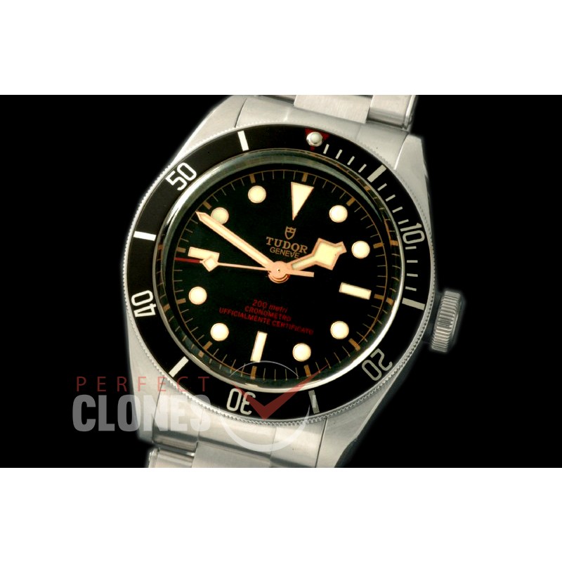 TU00095 Heritage Black Bay Shield OP Special Edition 79230N SS/SS Black/Gold Asian Clone 2824