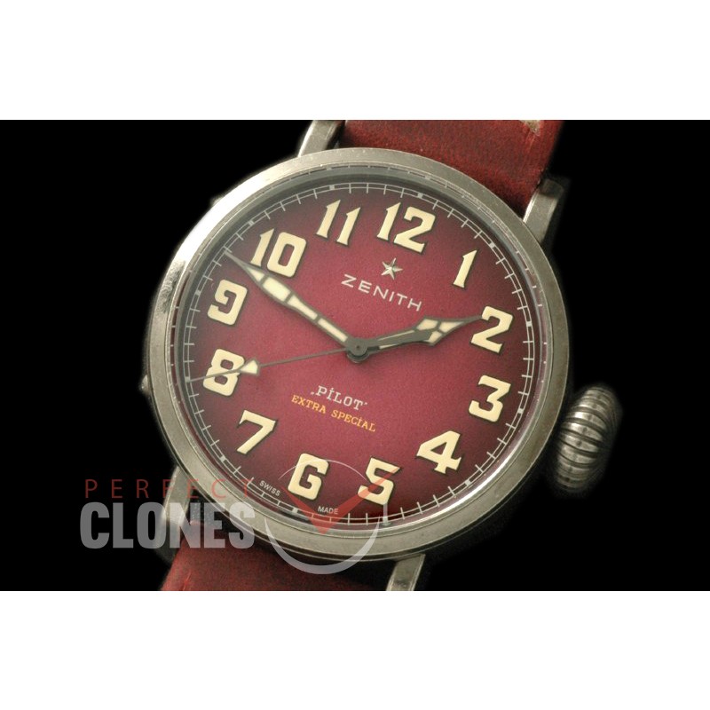 ZN00044 Pilot Type 20 Extra Special 40mm SS/LE Blast Red M-9015