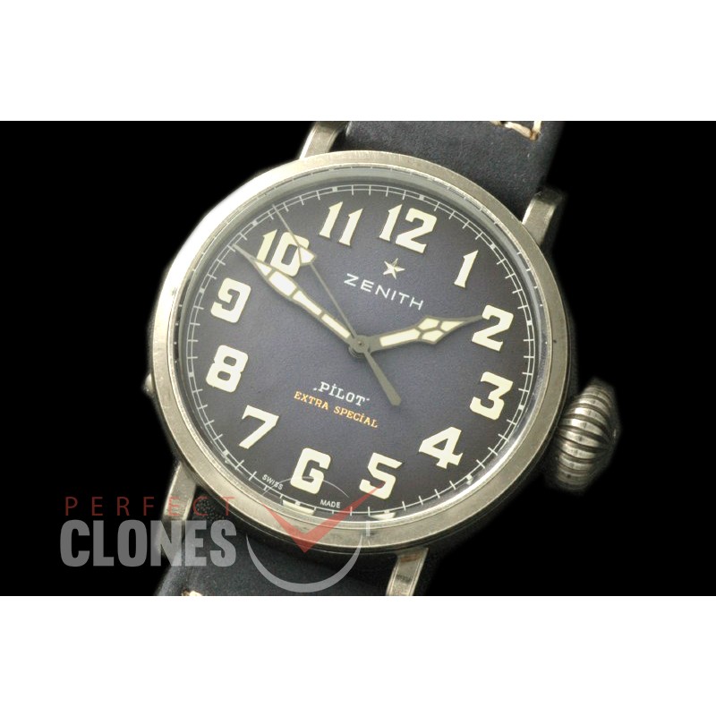 ZN00042 Pilot Type 20 Extra Special 40mm SS/LE Blast Blue M-9015