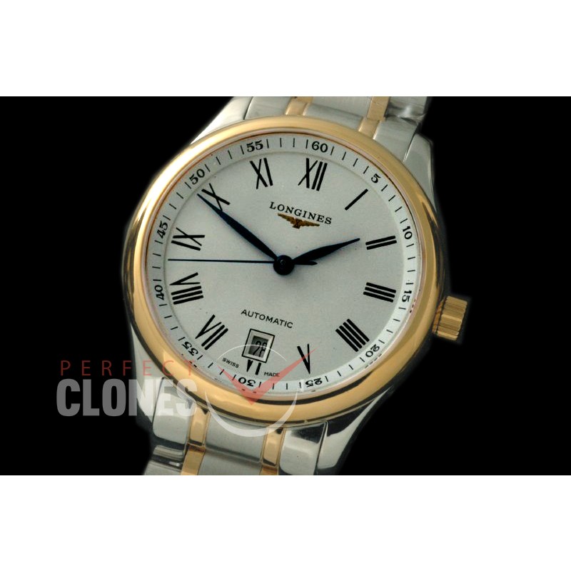 0 LG00203S Master Automatic Date SS/YG White Roman A-2836