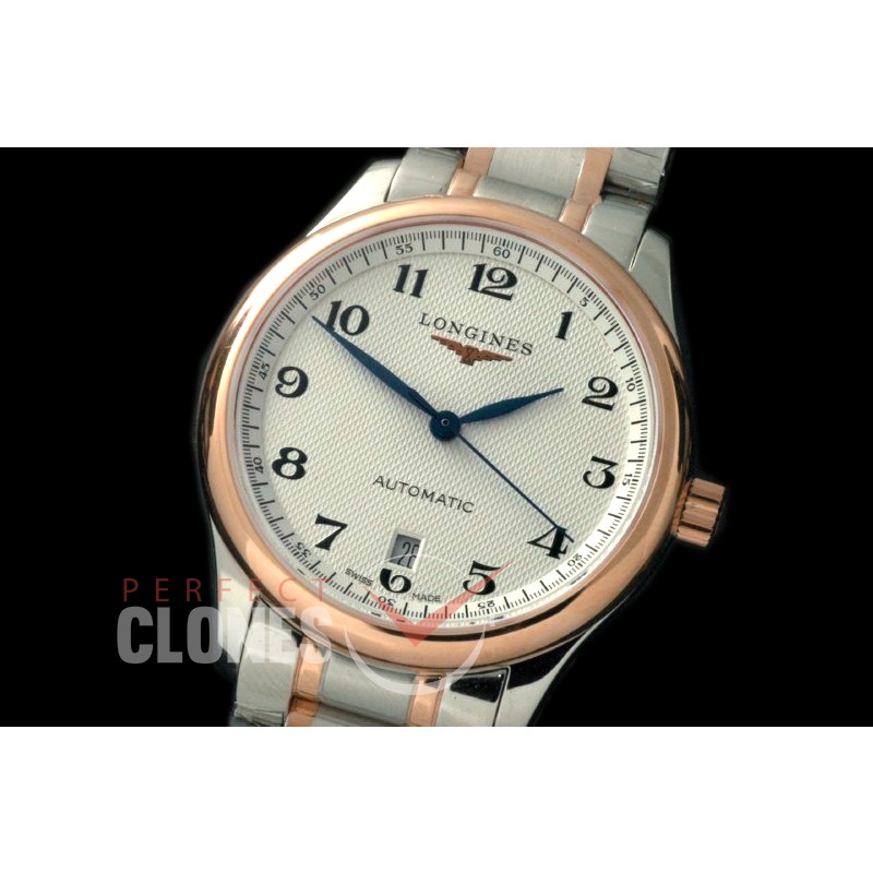 0 LG00215S Master Automatic Date SS/RG White Roman A-2836