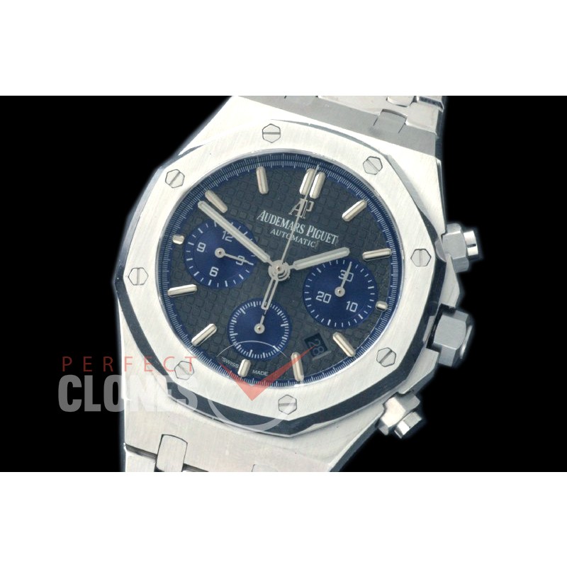 0AP00183 Royal Oak Chronograph SS/SS Blue Sticks A-7750