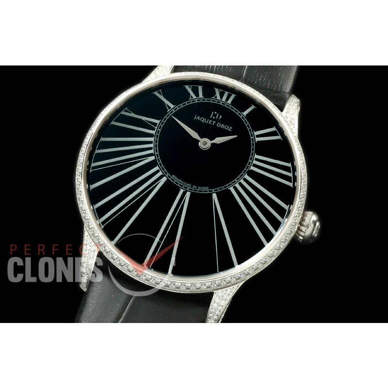 JZ10022D Petite Heure Minute SS/LE Black ST 8003