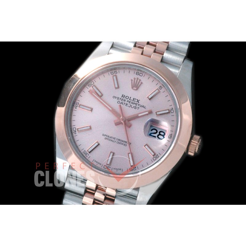 R41DJTR-858 126301 SS/RG Fluted/Jubilee Rose Gold Sticks SA 3235