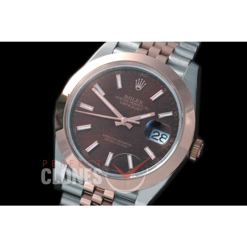 R41DJTR-857 126301 SS/RG Fluted/Jubilee Brown Sticks SA 3235