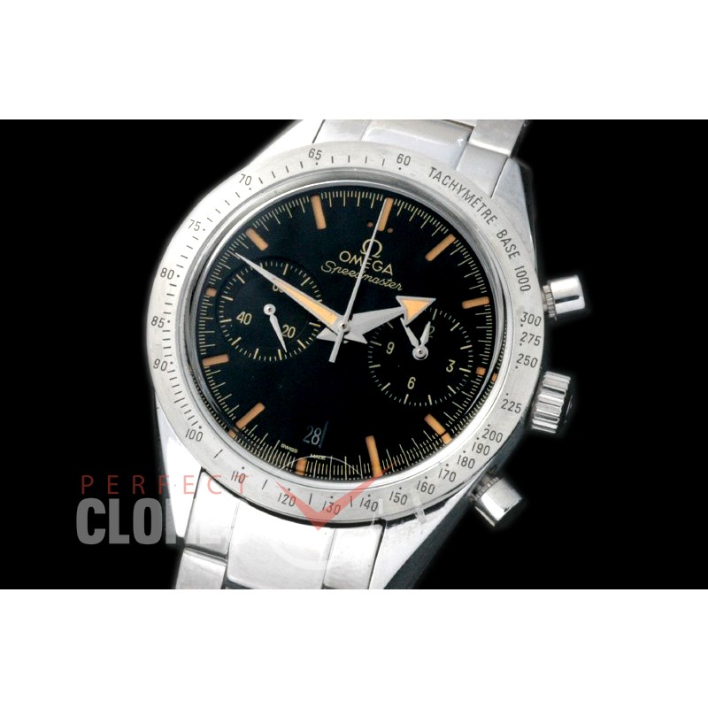 OMSP00706 Speedmaster SS/SS Black/Rose Gold A-7750 Mod to Calibre 9300 Functions