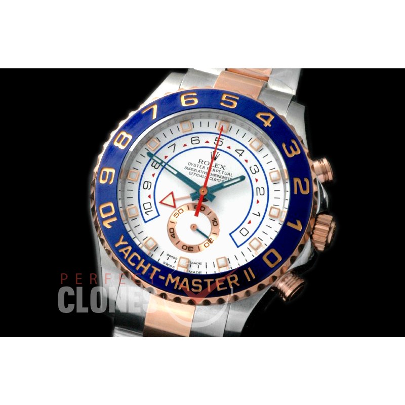 RYM2-2006 JF Yacthmaster II 116681 (44mm) SS/RG White Asia 7750