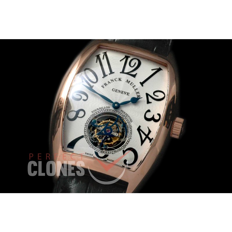 FMAET00111 Curvex Aeternitas Tourbillon RG/LE White Fly Man Tourbillon 